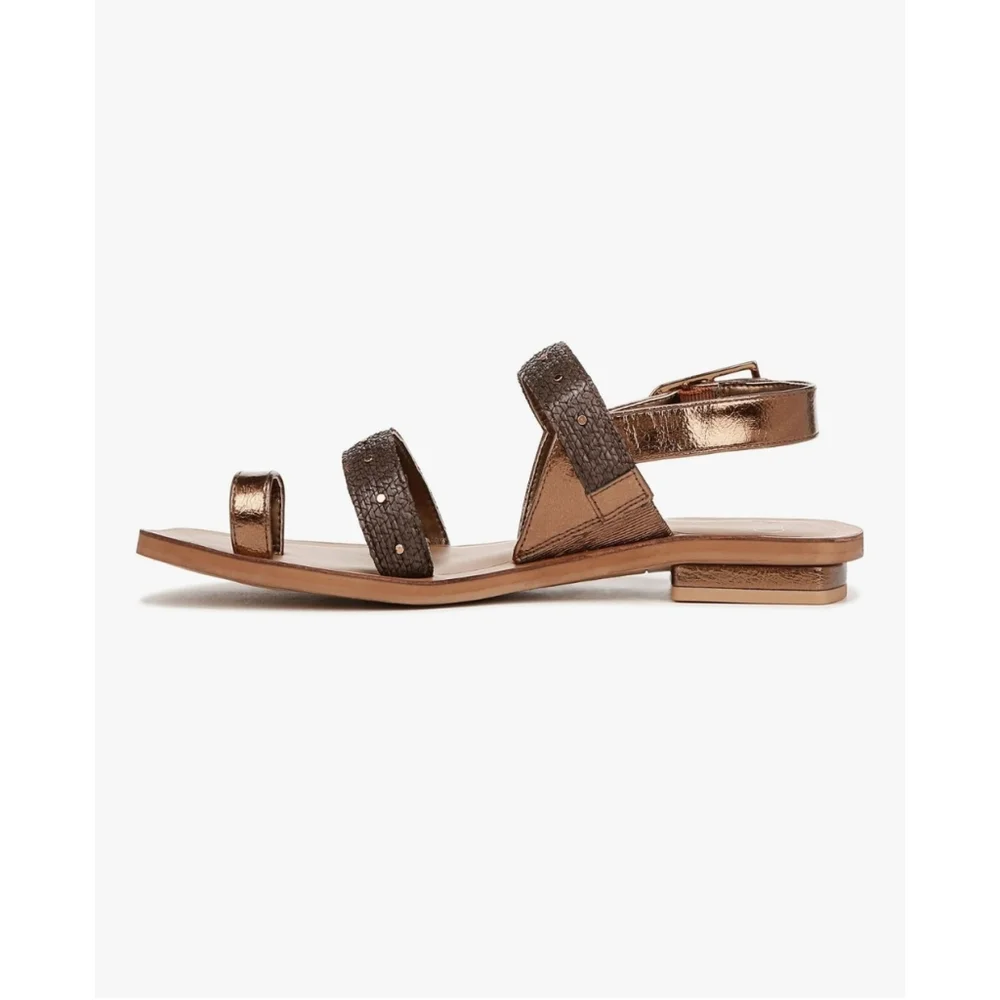 Franco Sarto Women's Classic Flat Sandal Brown Raffia SZ 8 M